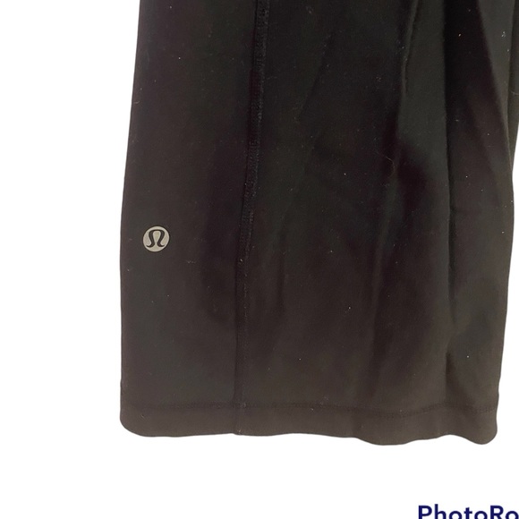Lululemon Reversible Groove Pants black/black pink white  Mid Rise 4 Flare - Picture 8 of 10